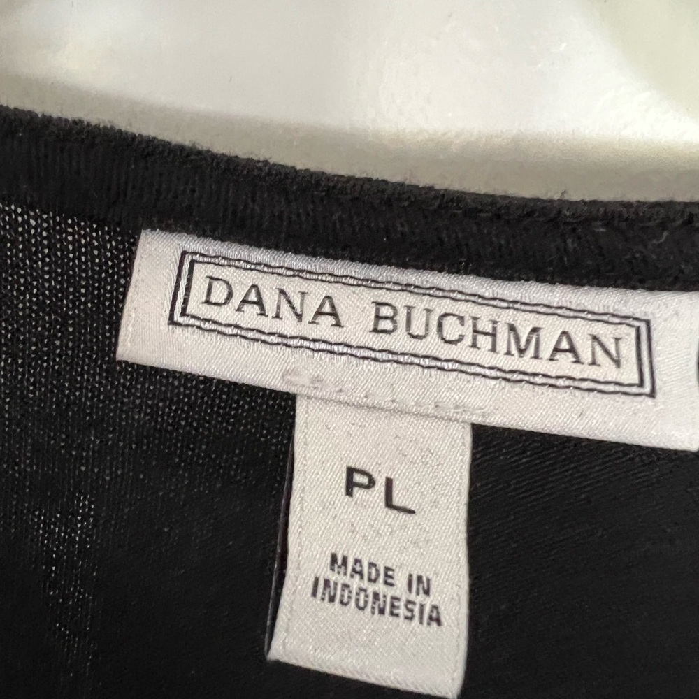 Dana Buchman long sleeve, PL black with blue print insert - Picture 9 of 9